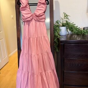Chelsea 28 Soft Pink Beauty Tiered Maxi Dress